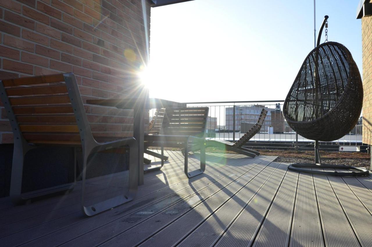 Roof Terrace Old Town Apartments With Private Parking กดัญสก์ ภายนอก รูปภาพ